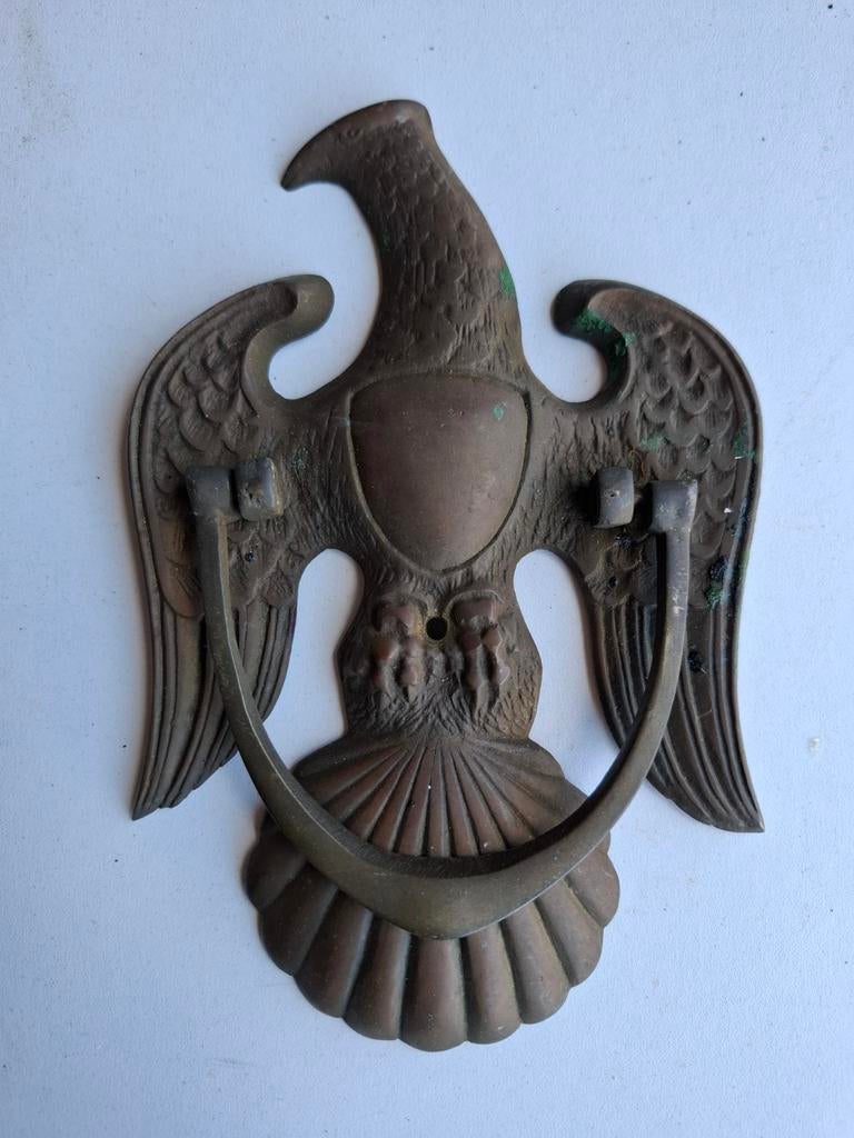 Vintage Amerikaanse koperen deurklopper ca 1940, Antiek en Kunst, Ophalen of Verzenden