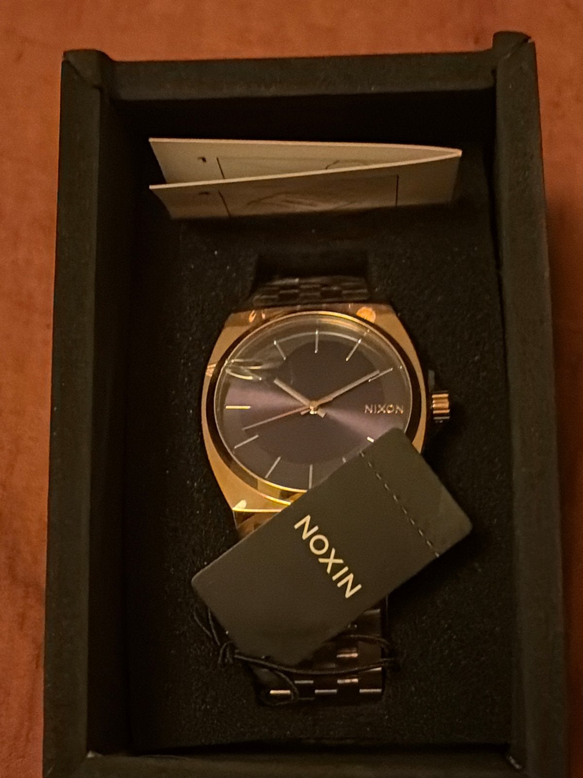 Nixon Time Teller Rose Gold / Storm Polshorloge, Sieraden, Tassen en Uiterlijk, Overige merken, Staal, Polshorloge, Nieuw