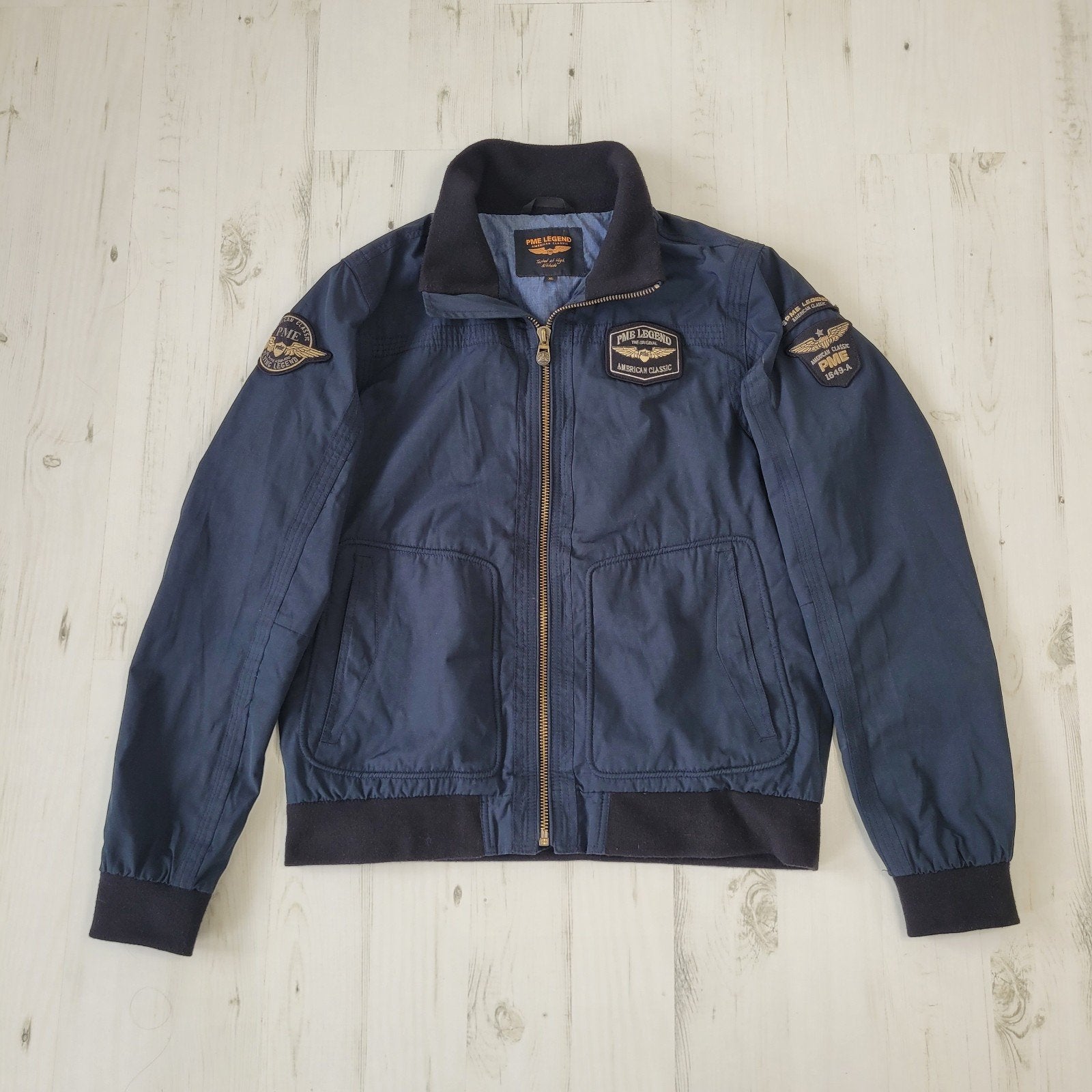 PME Legend bomberjack jas maat XL marineblauw, Blauw, Maat 56/58 (XL), Ophalen of Verzenden, Zo goed als nieuw