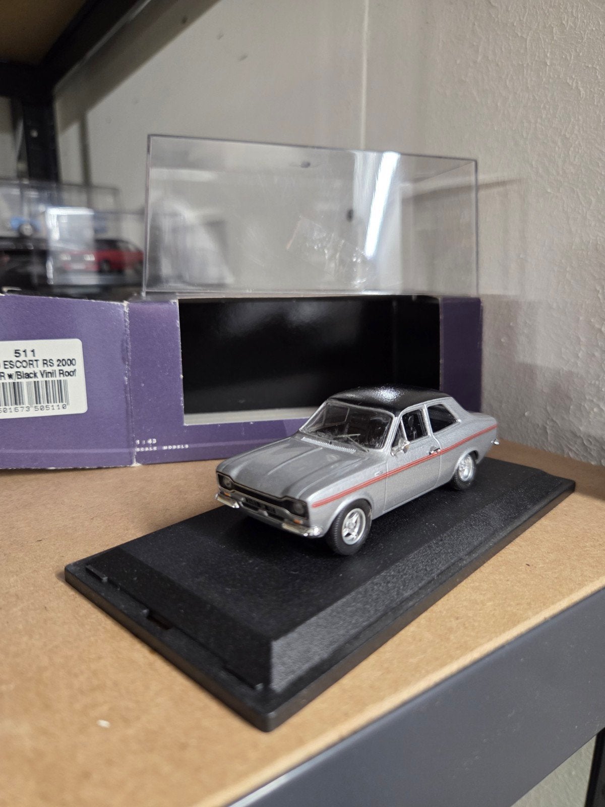 ford escort RS 2000 silver Black vinil roof trofeu, Ophalen, Auto