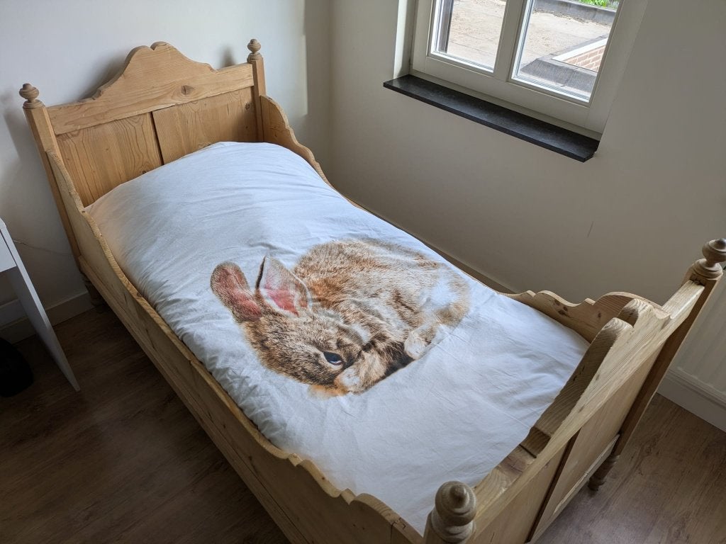 een persoonsbed, Ophalen, Gebruikt, 90 cm, Klassiek