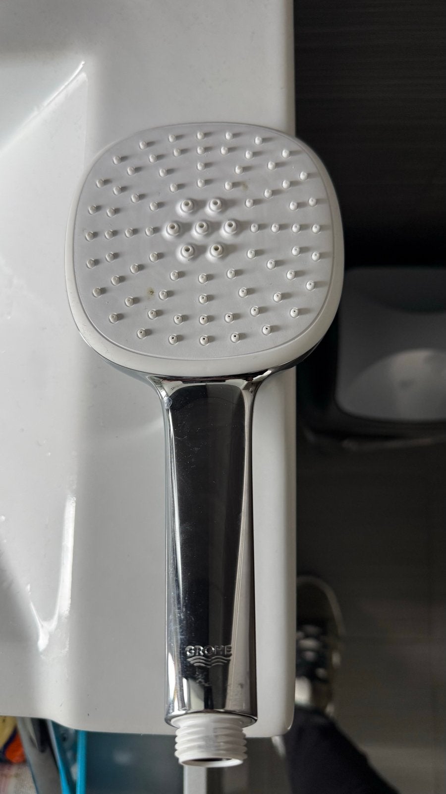 Grohe Verstelbare Douchekop met Slang - Chroom kleur, Doe-het-zelf en Verbouw, Sanitair, Ophalen of Verzenden, Zo goed als nieuw