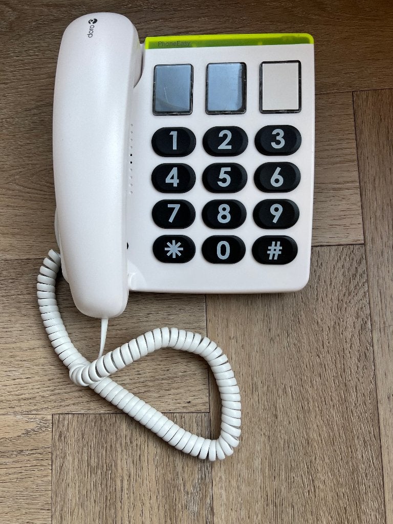 Doro Phoneeasy seniorentelefoon wit (vast) 331 ph, Telecommunicatie, Vaste telefoons | Niet Draadloos, Ophalen of Verzenden