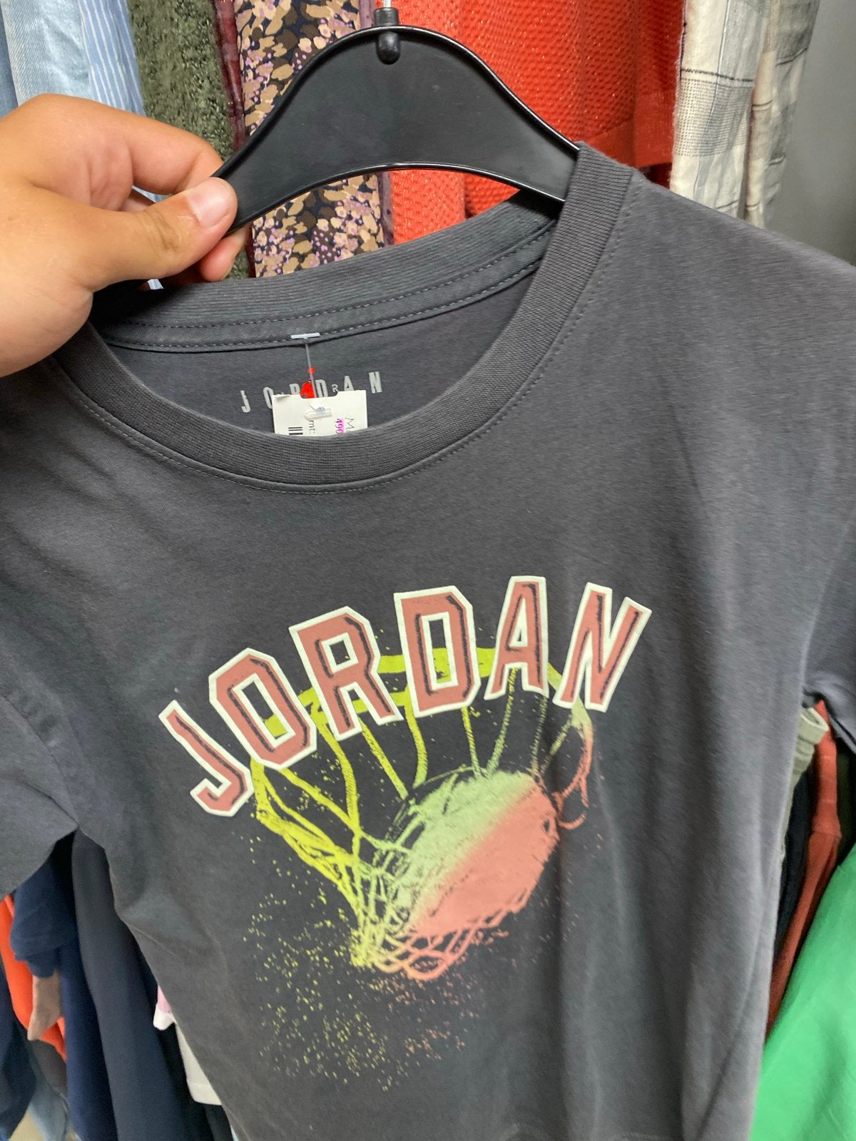 Nieuw Jordan T-shirt met basketbalprint, Ophalen of Verzenden, Nieuw, Overige maten, Grijs