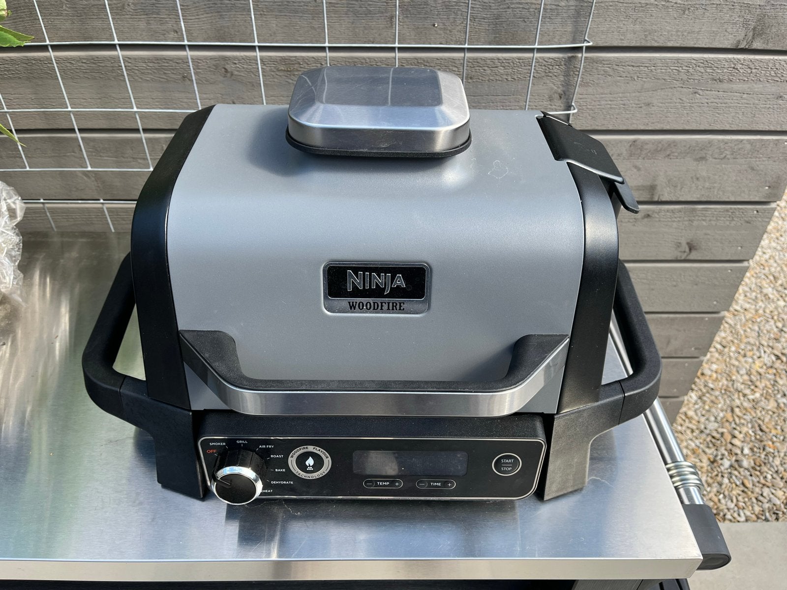 Ninja Woodfire Elektrische BBQ Grill & Smoker, Ophalen of Verzenden, Zo goed als nieuw