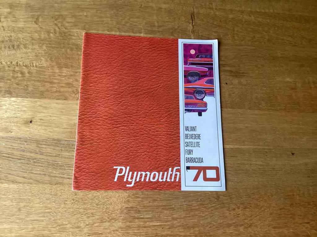 Plymouth 70 Brochure - Valiant, Barracuda, Satellite, Fury, Ophalen of Verzenden, Gelezen, Overige merken