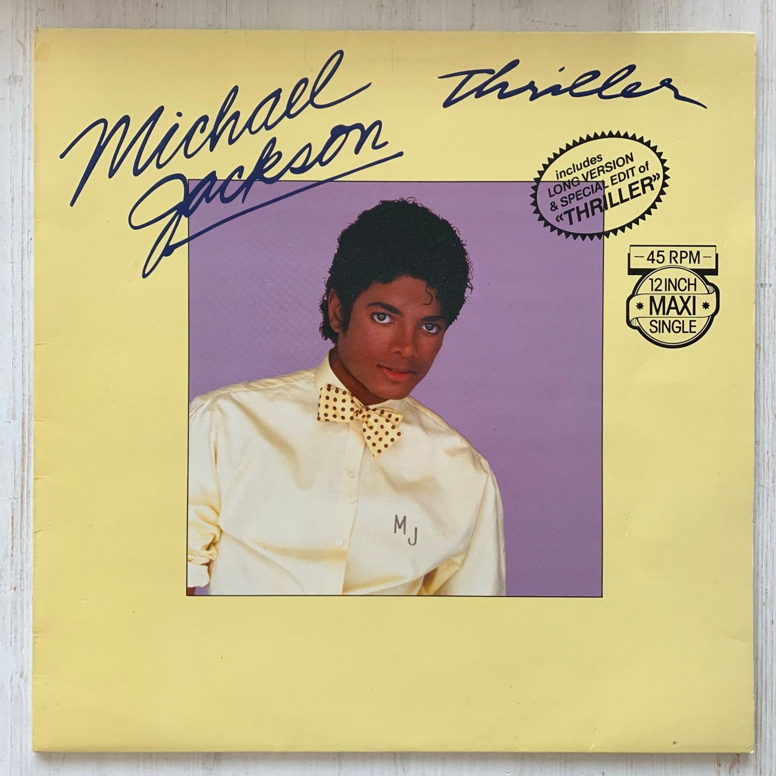 Michael Jackson - Thriller 12 inch Maxi Single -ALS NIEUW-, Ophalen, LP, Pop, Zo goed als nieuw