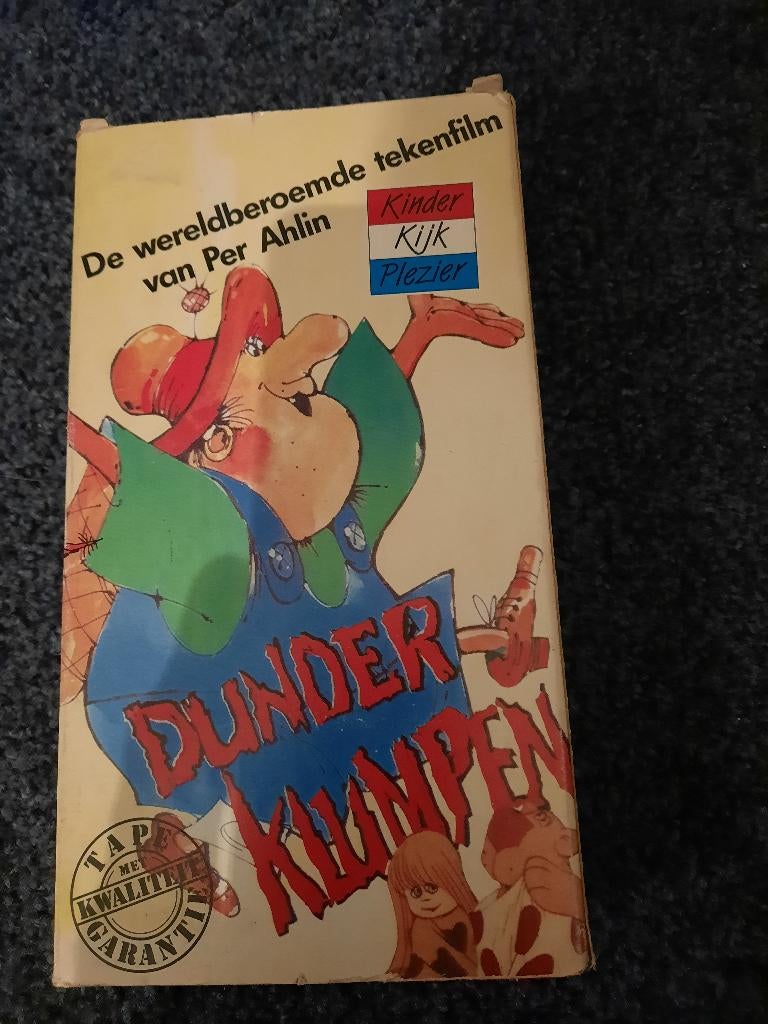 DUNDERKLUMPCHEN! Mooie Tekefnilm Klassieker Op VIDEO!, Tekenfilm, Alle leeftijden, Kinderprogramma's en -films, Ophalen of Verzenden