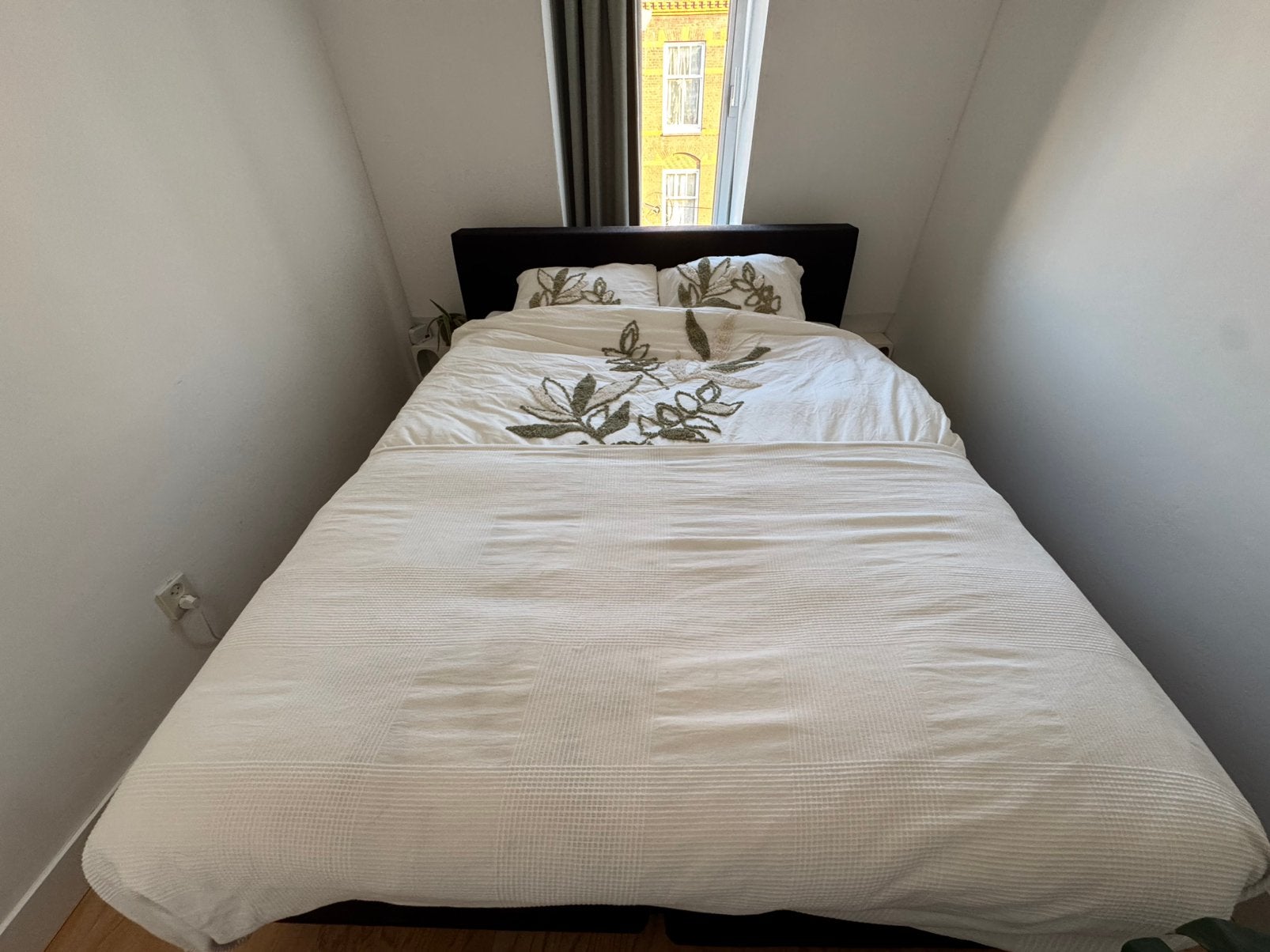 Boxspring Beter Bed met topper van Emma (160x200), Ophalen, Gebruikt, Zwart, Tweepersoons