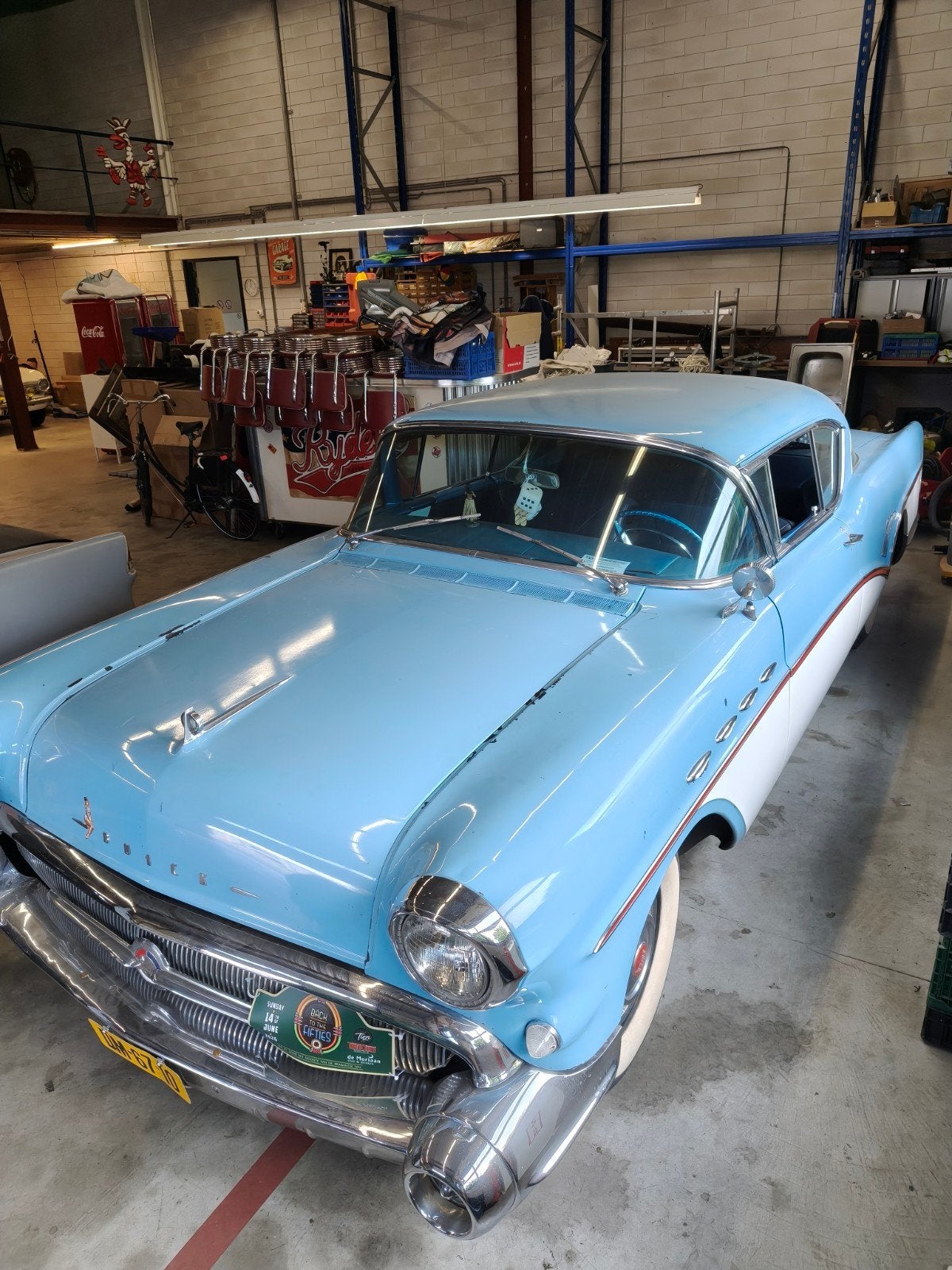 Buick Super Rivièra 1957 Blauw, Auto's, Automaat, Achterwielaandrijving, 8 cilinders, Blauw