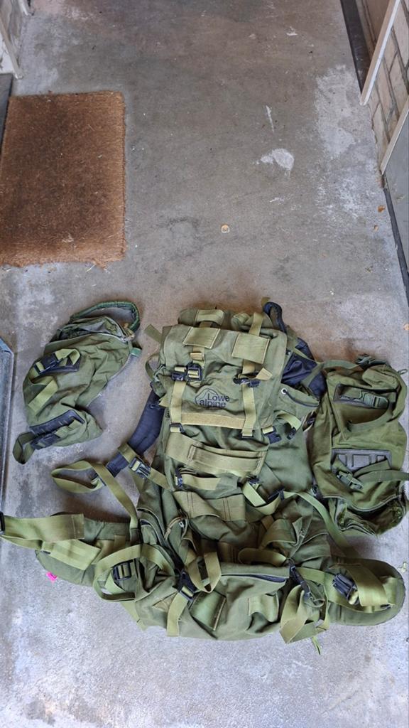 Lowe Alpine militaire rugzak / backpack, groen, Saracen, Ophalen of Verzenden, Gebruikt