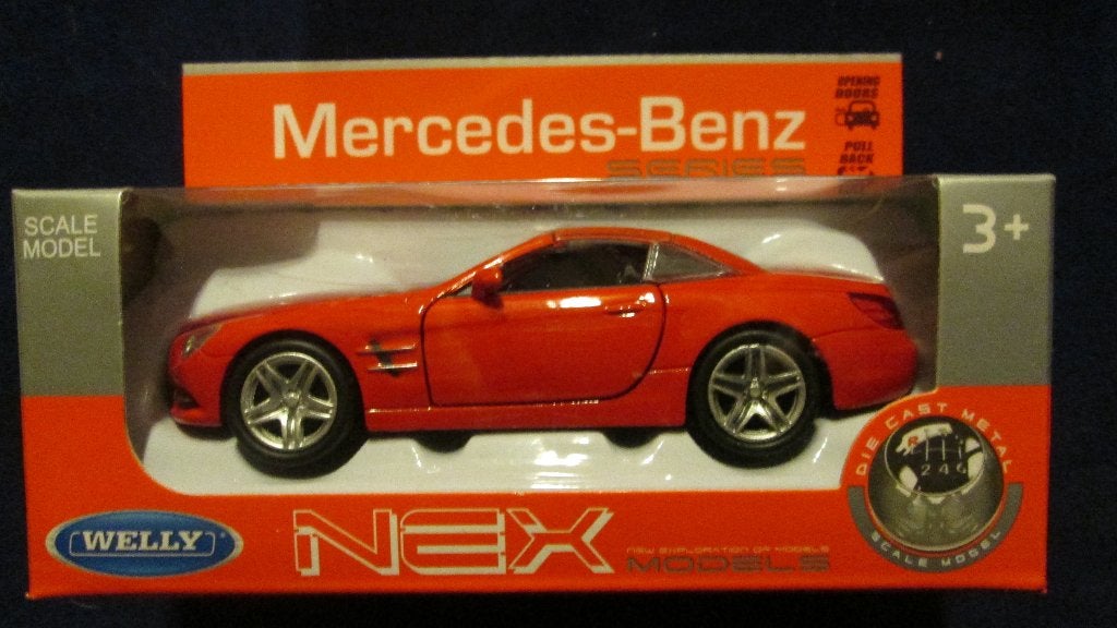Mercedes Benz SL500 Welly 1:36, Hobby en Vrije tijd, Modelauto's | Overige schalen, Ophalen of Verzenden, Nieuw, Auto
