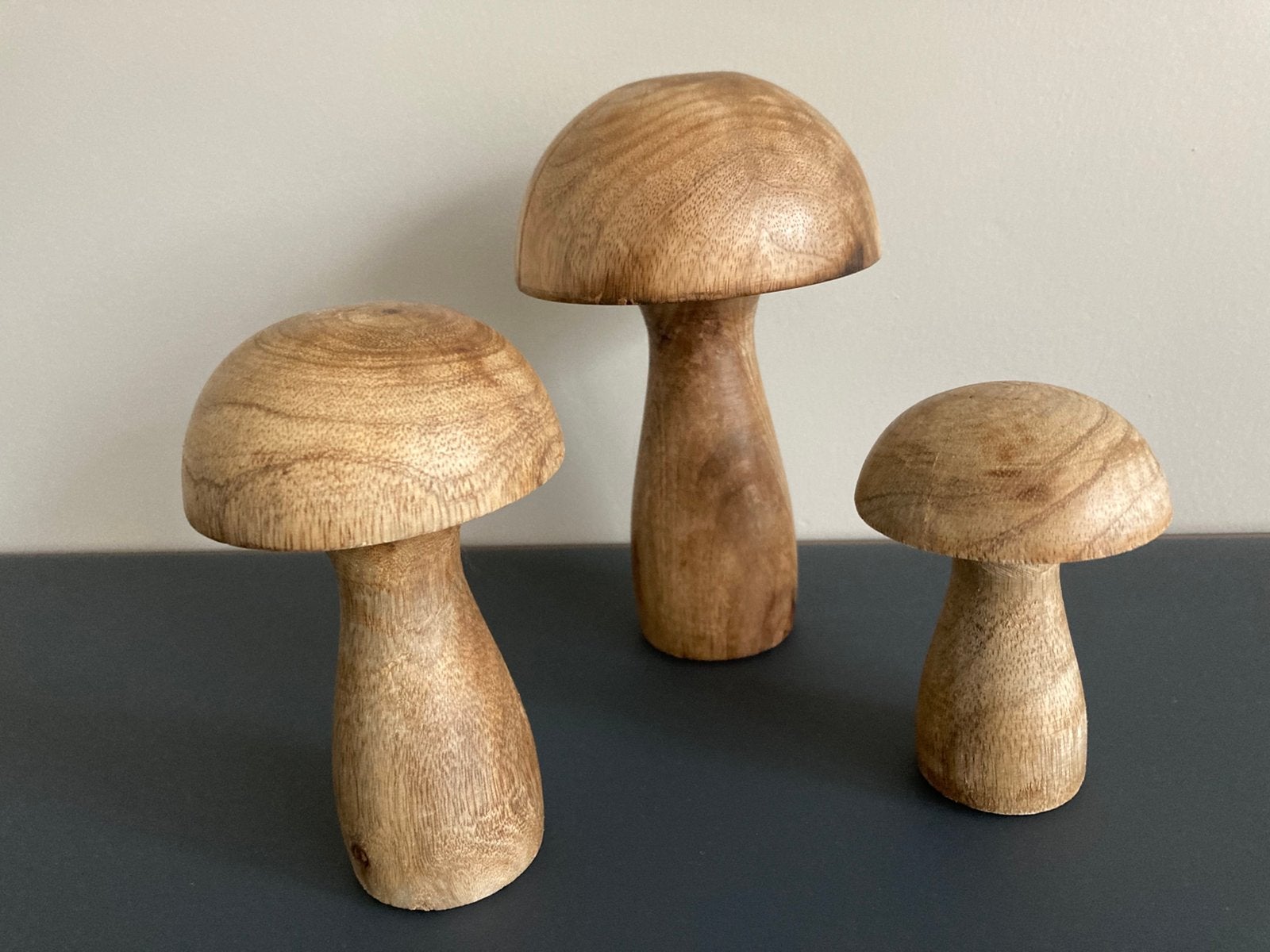 HOUTEN PADDENSTOELEN 3 STUKS, Ophalen, Zo goed als nieuw