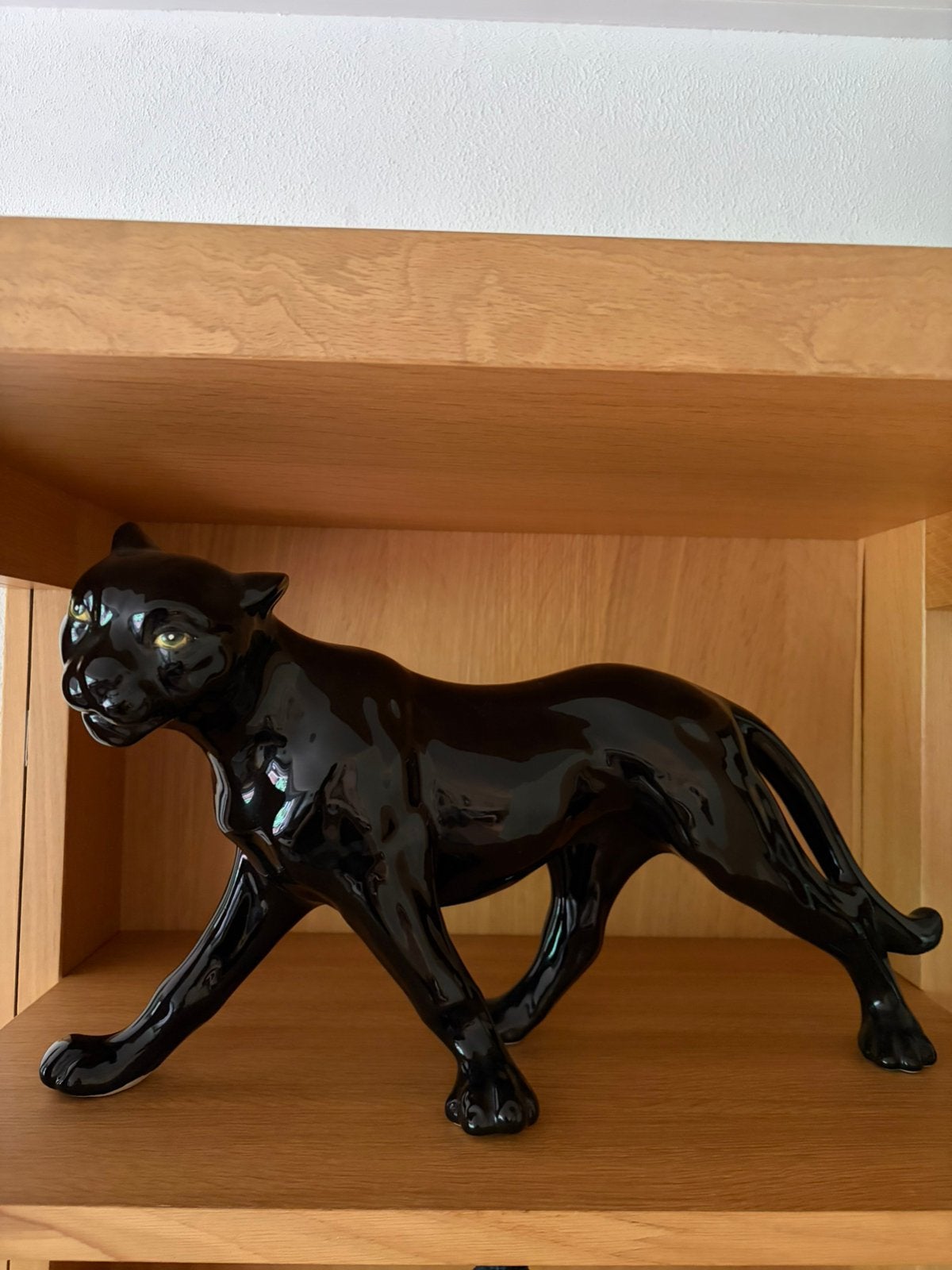 Zwarte panter keramiek, Ophalen, Nieuw, Wild dier, Beeldje of Figuurtje