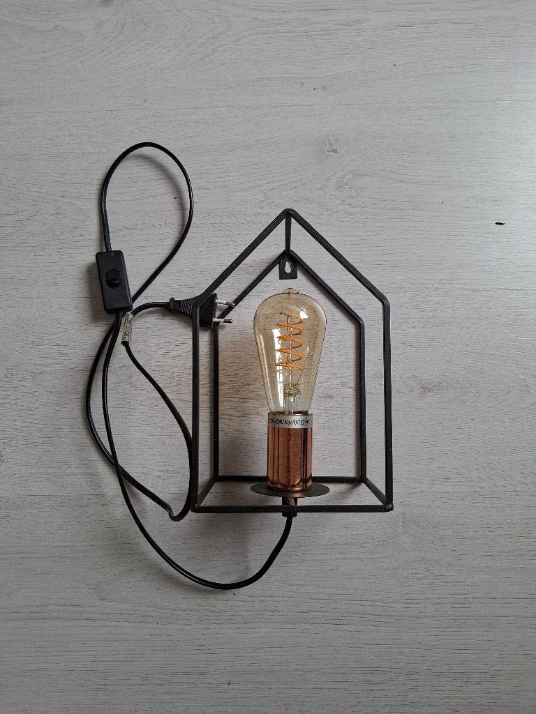 Muur lamp, Ophalen, Zo goed als nieuw, Wandlamp, Met snoer/stekker