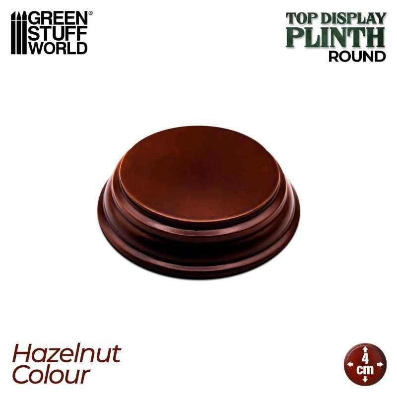 Round Wood display bases 4x4 cm - Hazelnut 4991 Sokkel, Verzenden, Spanje, Nieuw, 1:35 tot 1:50