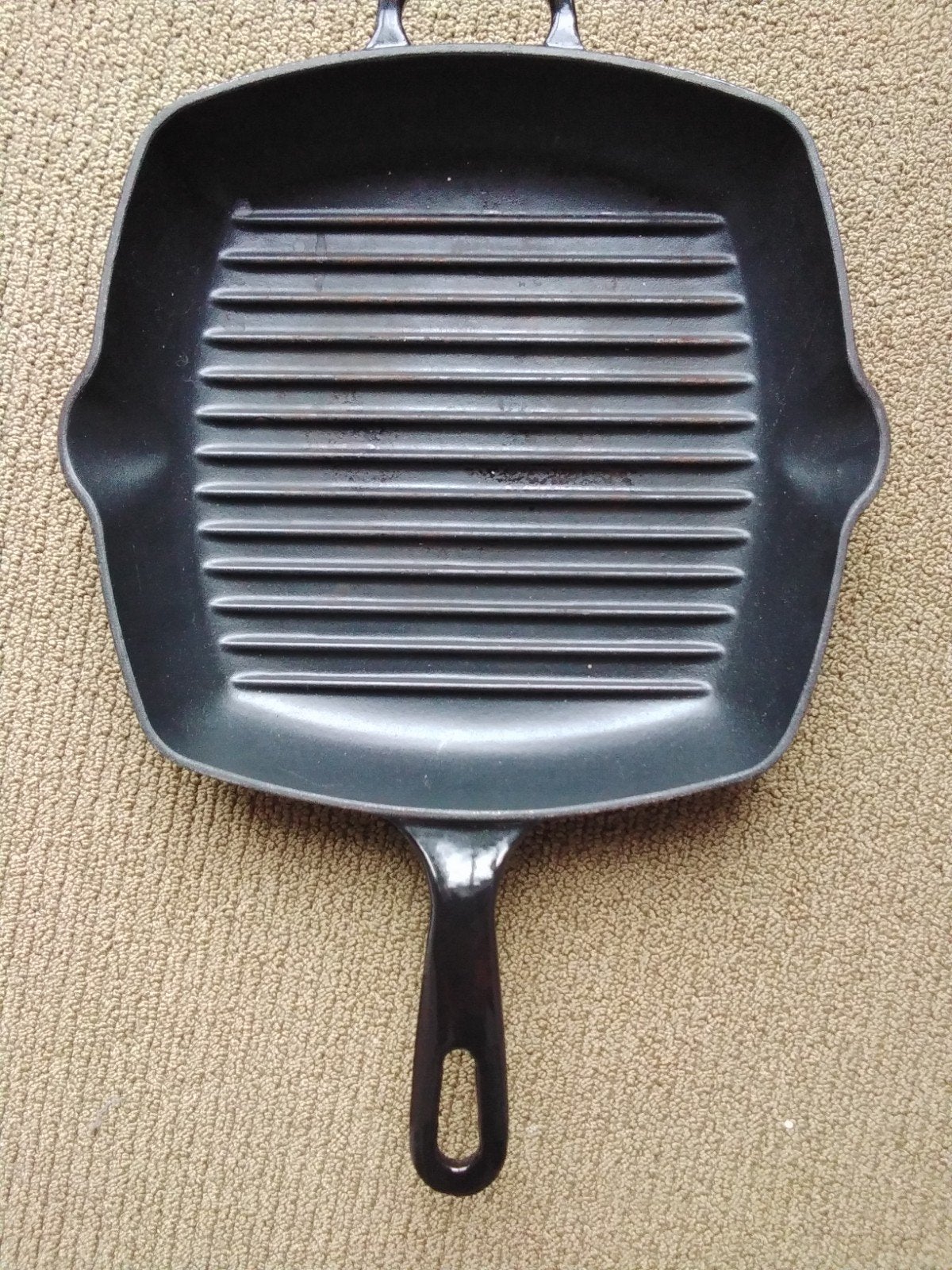 Royal VKB Gietijzeren Grillpan - Zwart, Huis en Inrichting, Overige typen, Ophalen of Verzenden, Zo goed als nieuw, Zwart