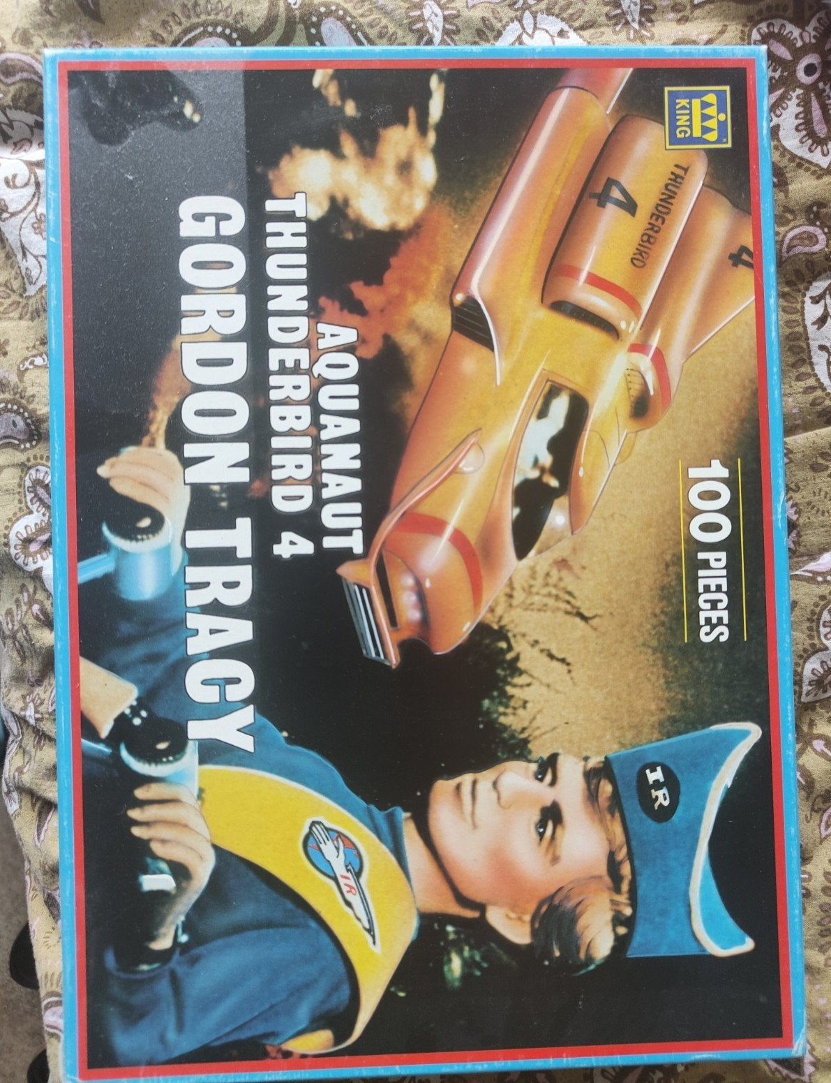 Vintage King Puzzel Thunderbirds, Ophalen of Verzenden, Minder dan 500 stukjes, Gebruikt, Legpuzzel