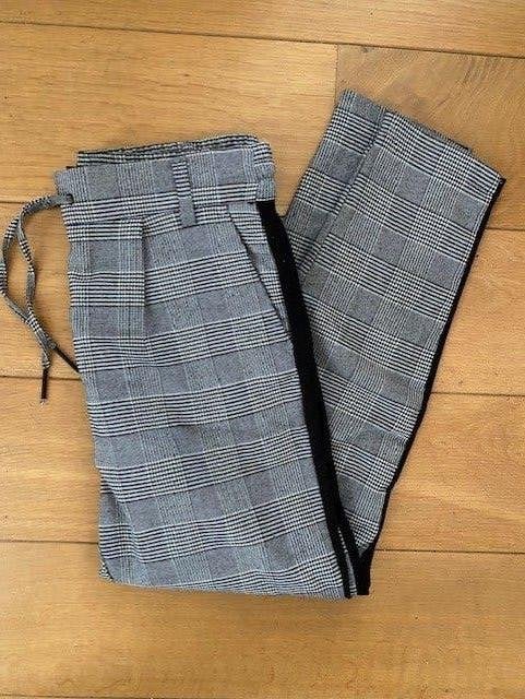Only geruite broek in zwart wit geblokt maat S met 32 lengte, Only, Verzenden, Zwart, Nieuw