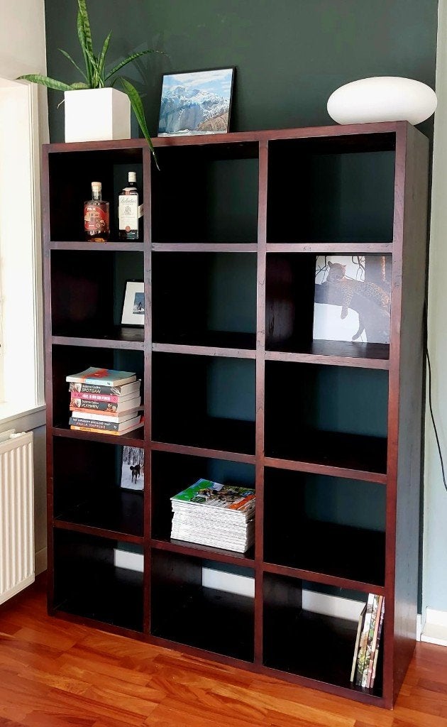 Massieve teak roomdivider / open kast, Huis en Inrichting, Ophalen, Zo goed als nieuw