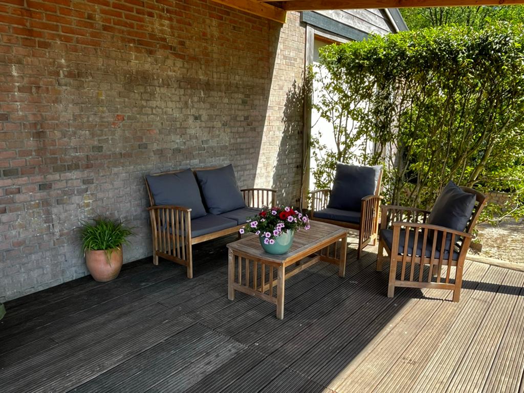 Loungeset met Vida XL kussens - 4 zitplaatsen, Tuin en Terras, 4 zitplaatsen, Gebruikt, Ophalen of Verzenden, Loungeset