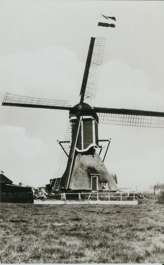 Zoeterwoude molen Grote Polder 1973, Ophalen of Verzenden, 1960 tot 1980, Ongelopen, Zuid-Holland