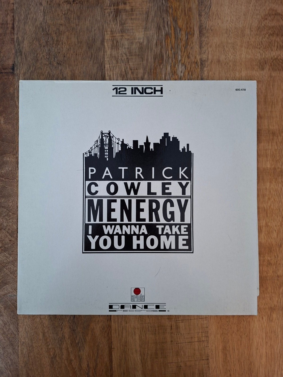 Patrick Cowley - Menergy 12" Single (Megatone Records 1981), Cd's en Dvd's, Vinyl | Dance en House, Zo goed als nieuw, Disco, 12 inch