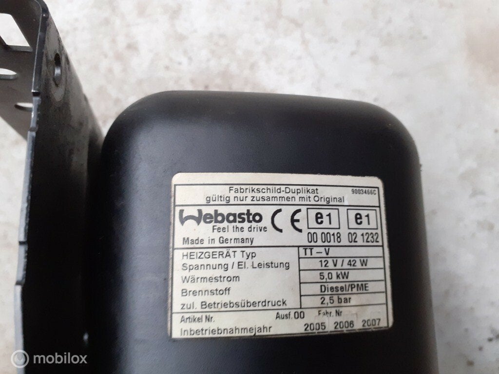 Webasto Kachel Verwarming Standkachel Thermotop V RR Sport, Land Rover, Ophalen of Verzenden