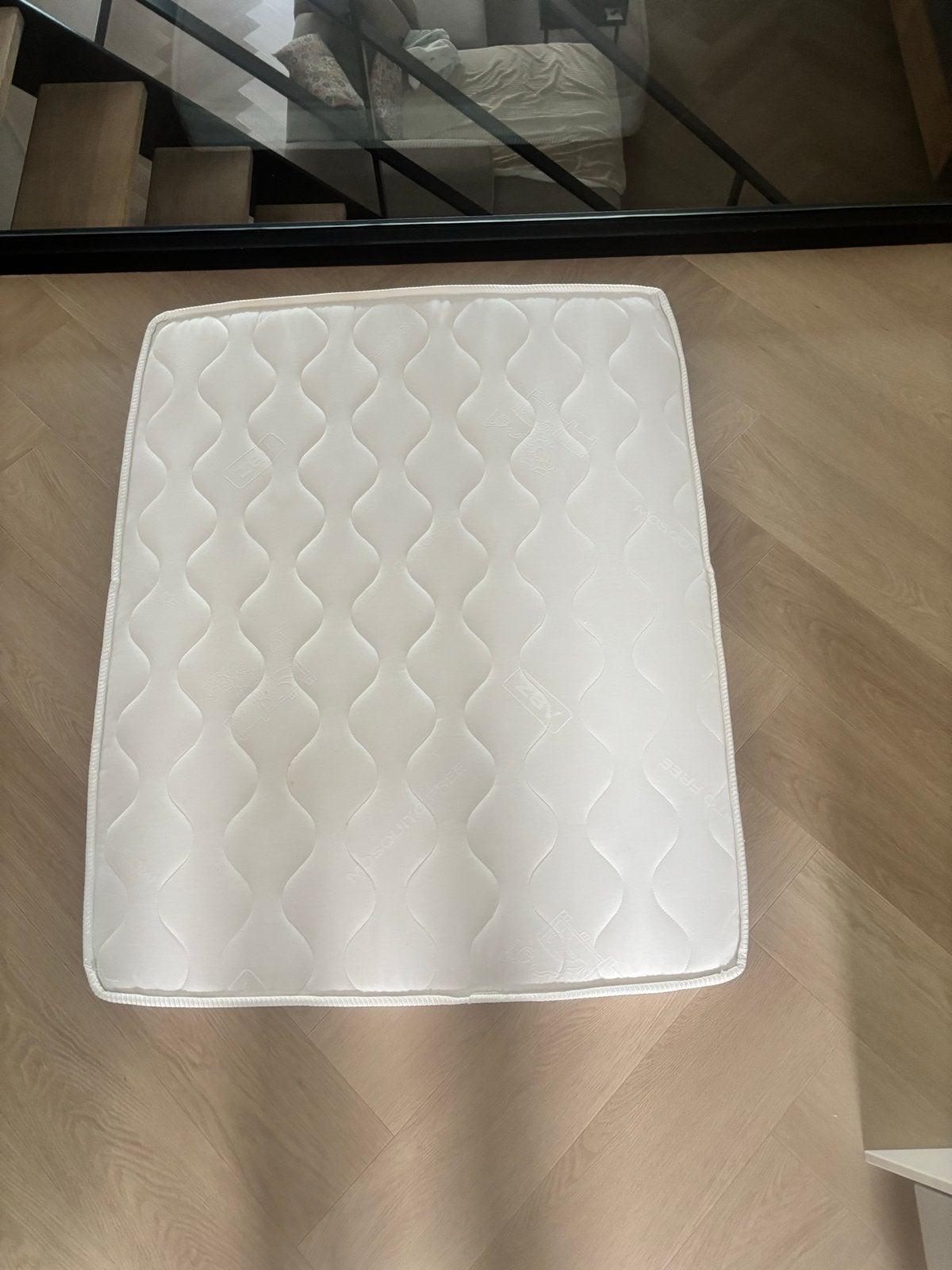 Baby matras 80x100 cm, 7 cm dik, Ophalen, Gebruikt, 190 cm of minder, 80 cm