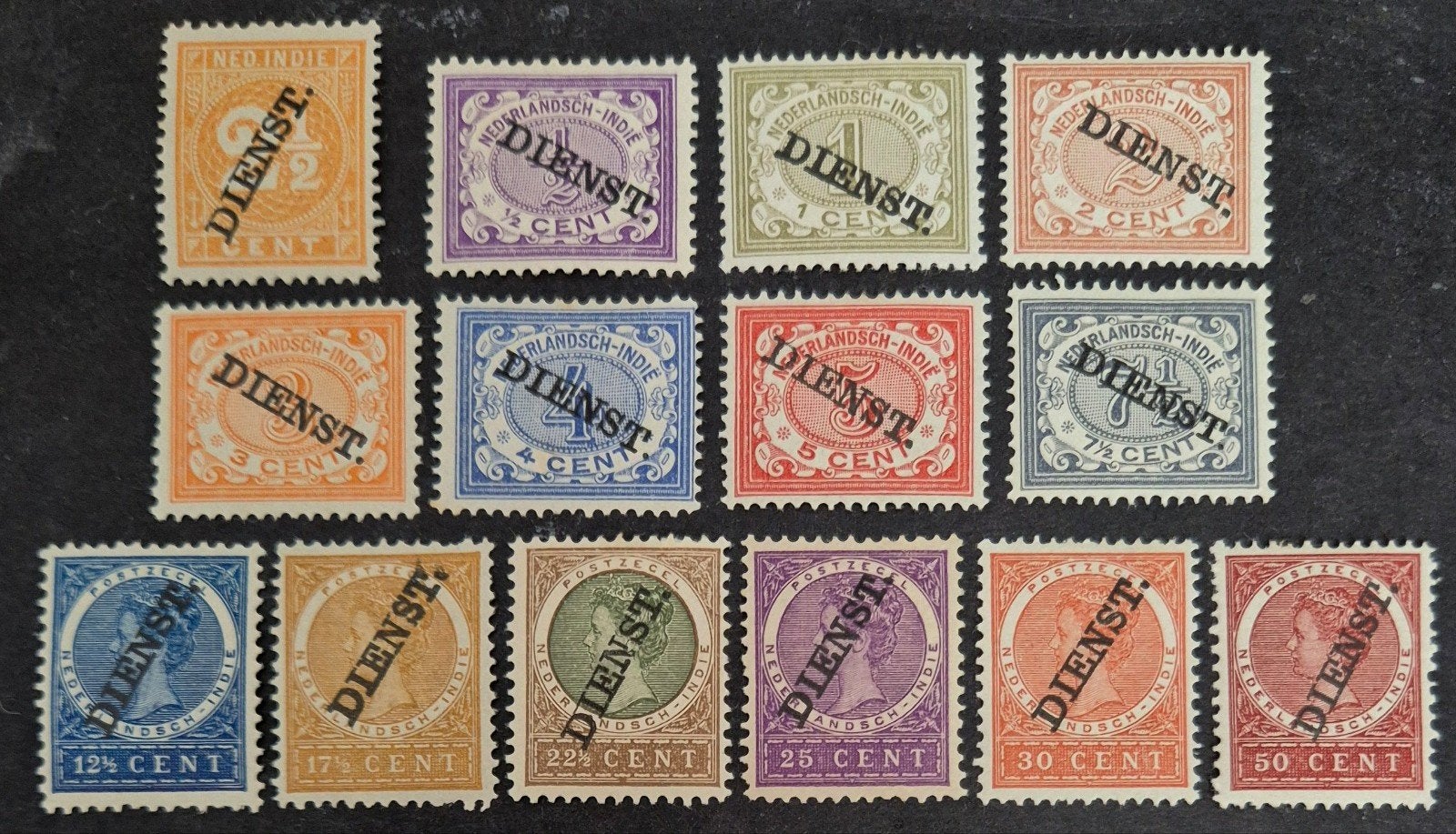 NVPH D8-D25 Dienstzegels., Ophalen of Verzenden, Postfris, Nederlands-Indië