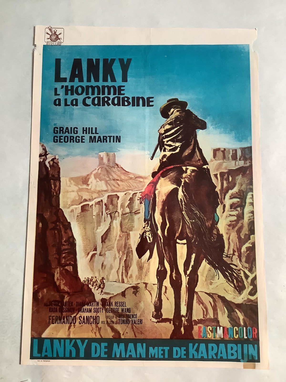 LANKY   Filmposter   36-51 cm    Used, Ophalen of Verzenden, Zo goed als nieuw, Deurposter of groter, Film en Tv