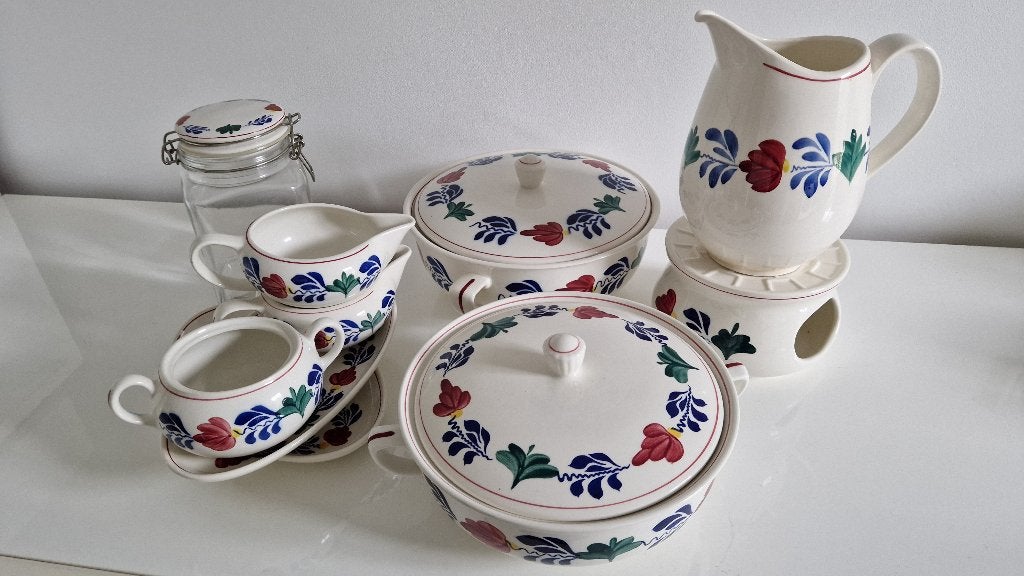 Brabants bont items, Ophalen, Zo goed als nieuw, Aardewerk, Landelijk/Boerenbont