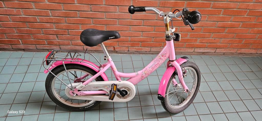 Puky meisjesfiets roze prinses Lillifee 16 inch, Ophalen, Gebruikt, Puky, Handrem