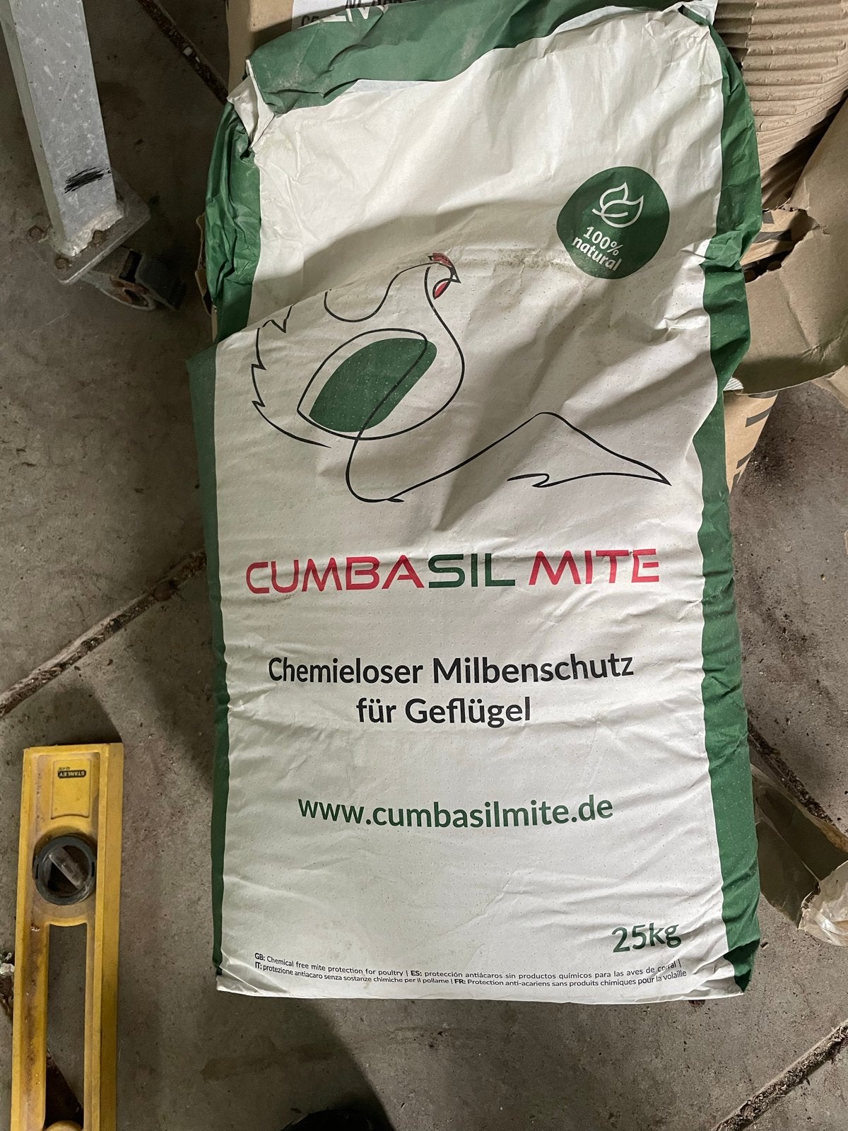 1 zak van 25 kg Cumbasil-mite, Ophalen, Nieuw, Overige materialen, Broedkooi of Kweekkooi