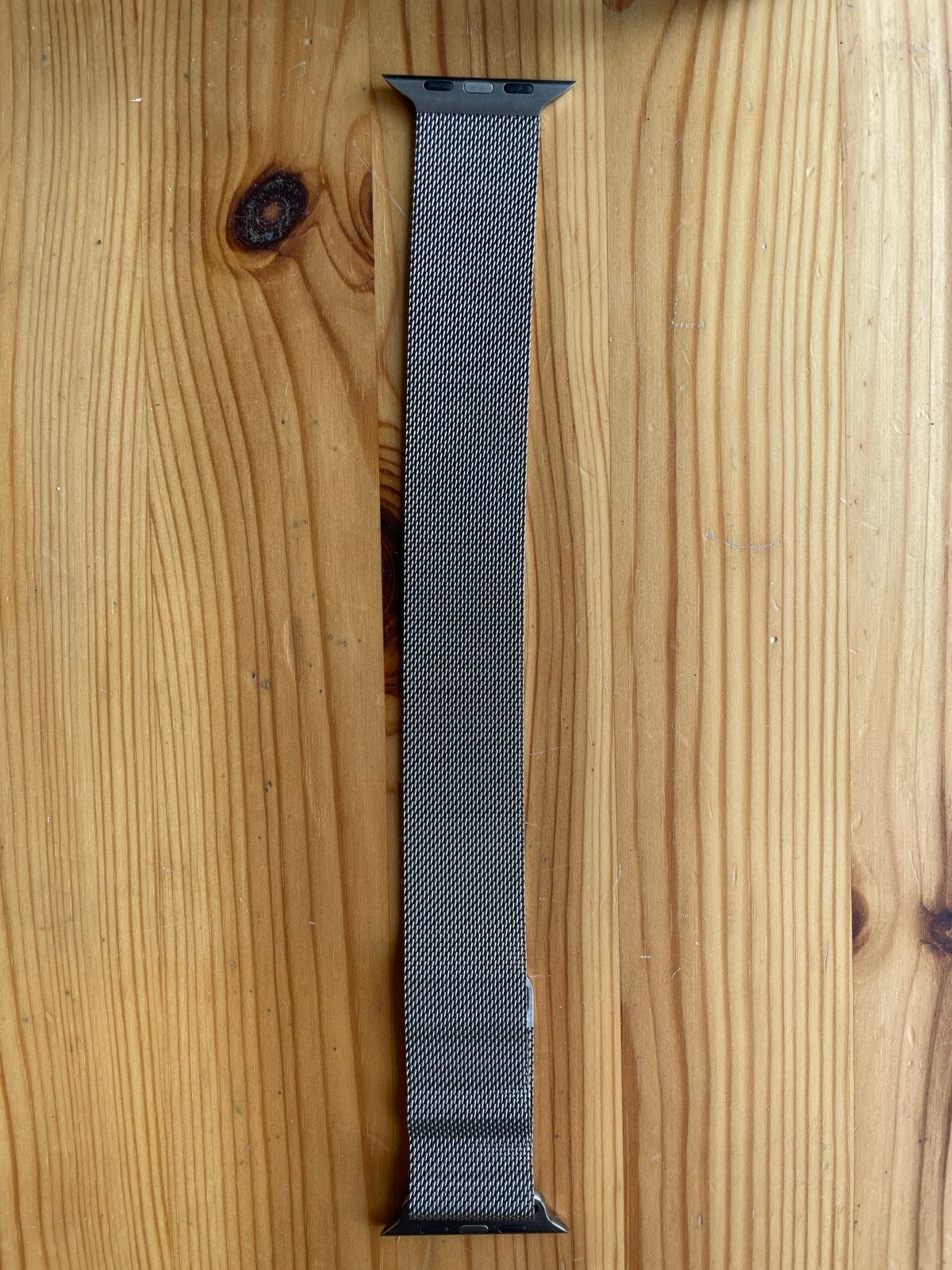 Originele Milanese Loop band voor Apple Watch, Ophalen of Verzenden, Zo goed als nieuw, Zilver, IOS