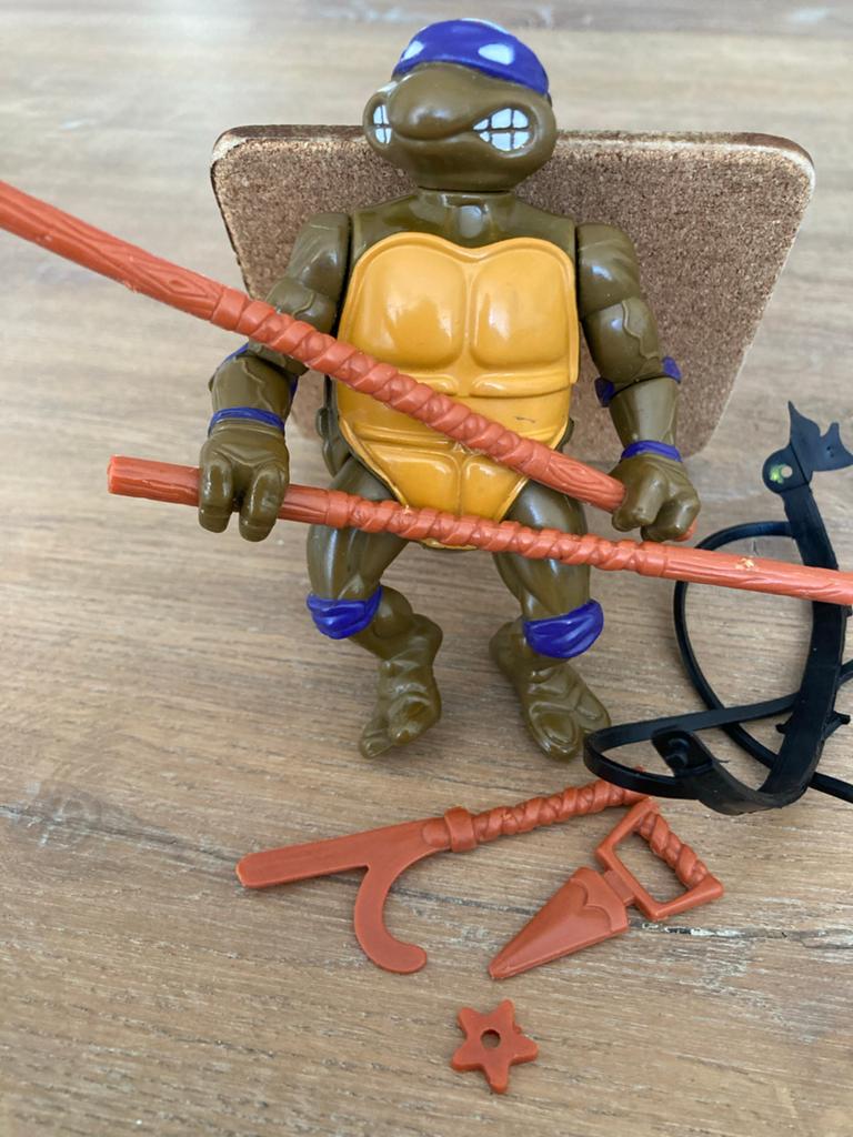 TMNT Donatello Actiefiguur 1988 - Storage Shell, Gebruikt, W, Ophalen of Verzenden, W
