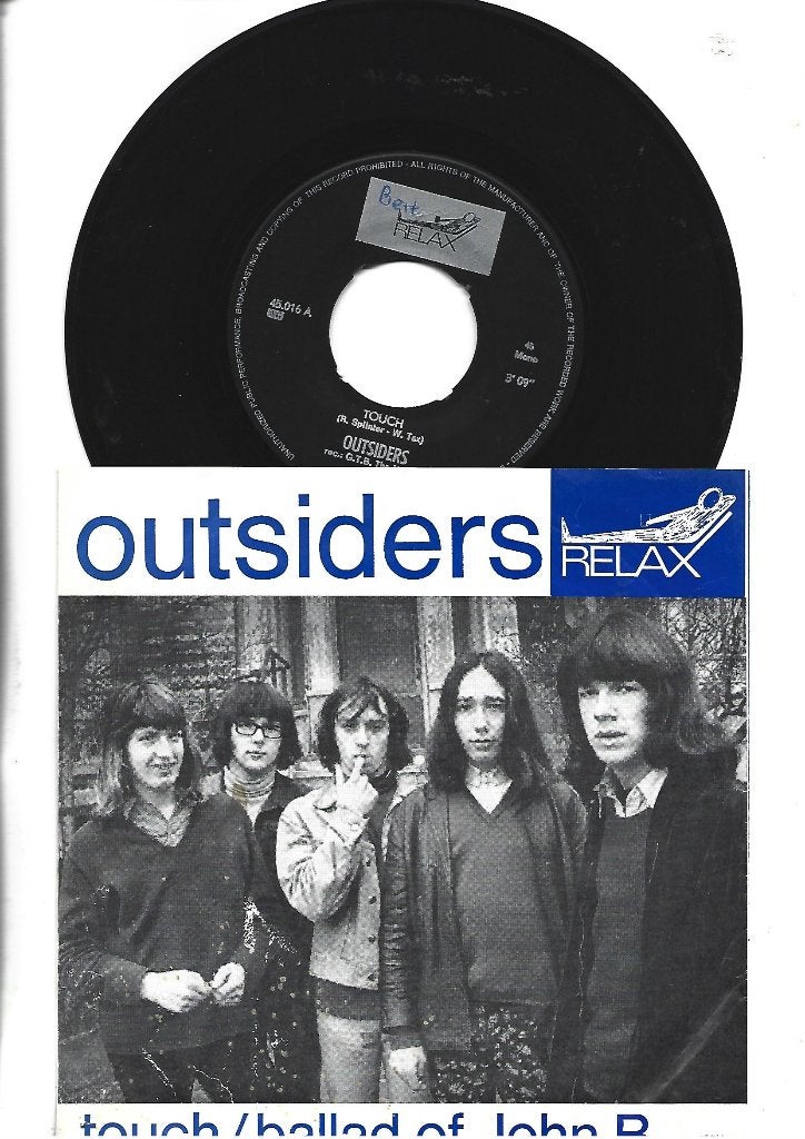 THE OUTSIDERS SINGLE 7" TOUCH 1966, 7 inch, Ophalen of Verzenden, Zo goed als nieuw, Pop