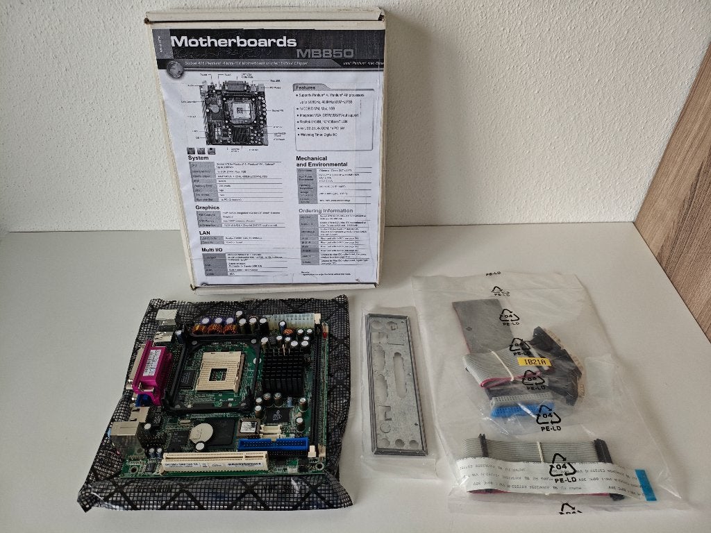 MB850 Mini-Itx Intel 845GV Socket 478 DDR PCI Motherboard, Computers en Software, Verzenden