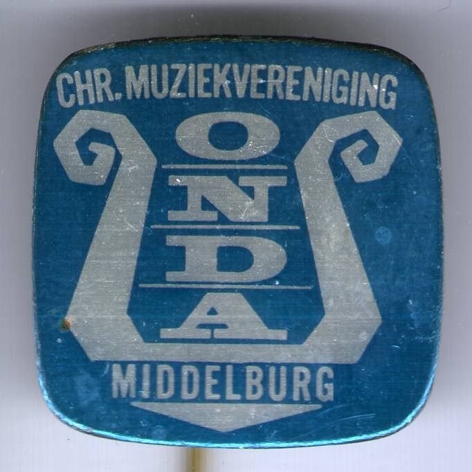 CHR. Muziekver. ONDA Middelburg blik speldje ( L_199), Verzenden, Nieuw, Merk, Speldje of Pin