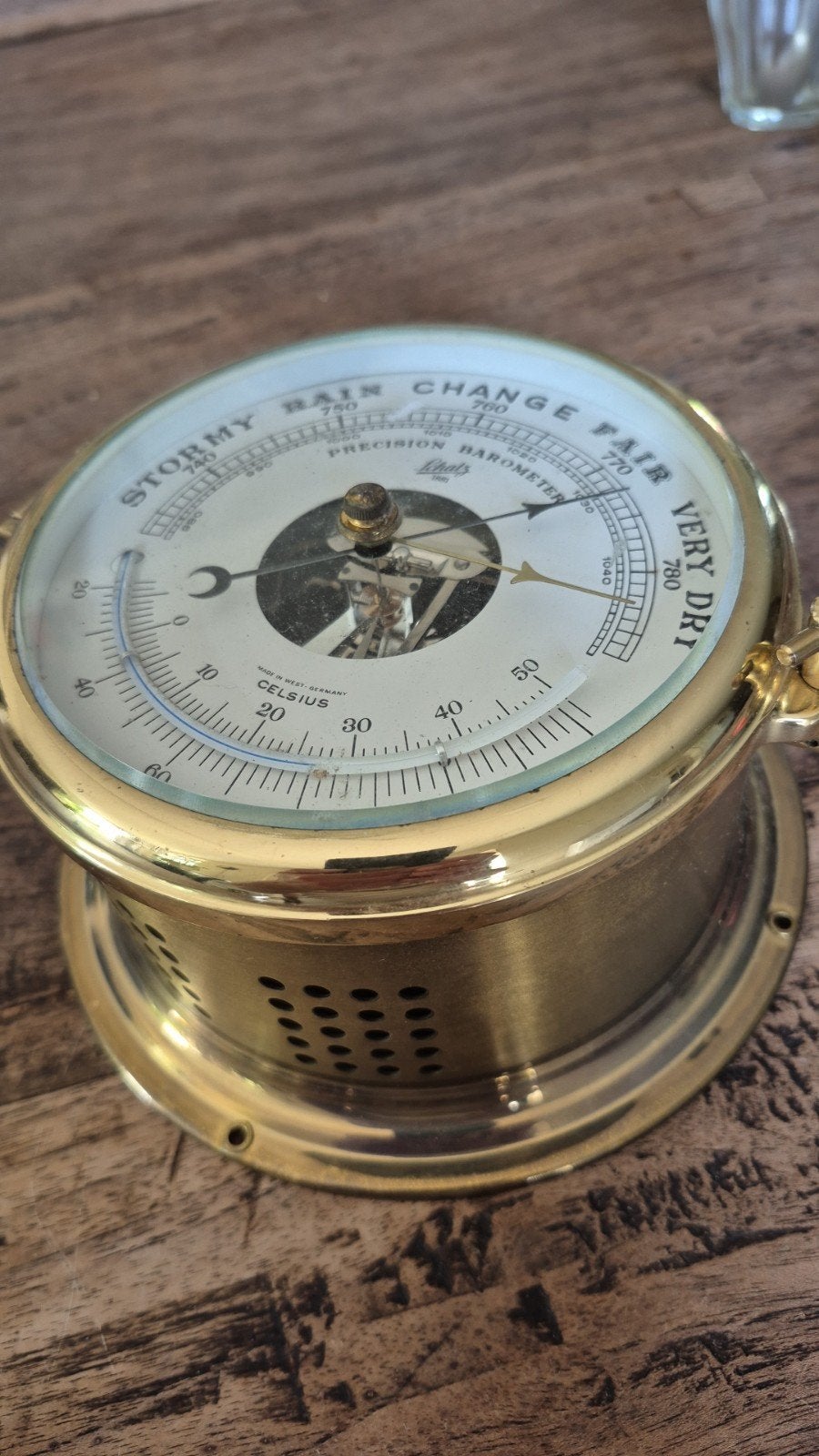 Schatz Mariner 1881 Precisie Barometer - Messing, Antiek en Kunst, Ophalen of Verzenden