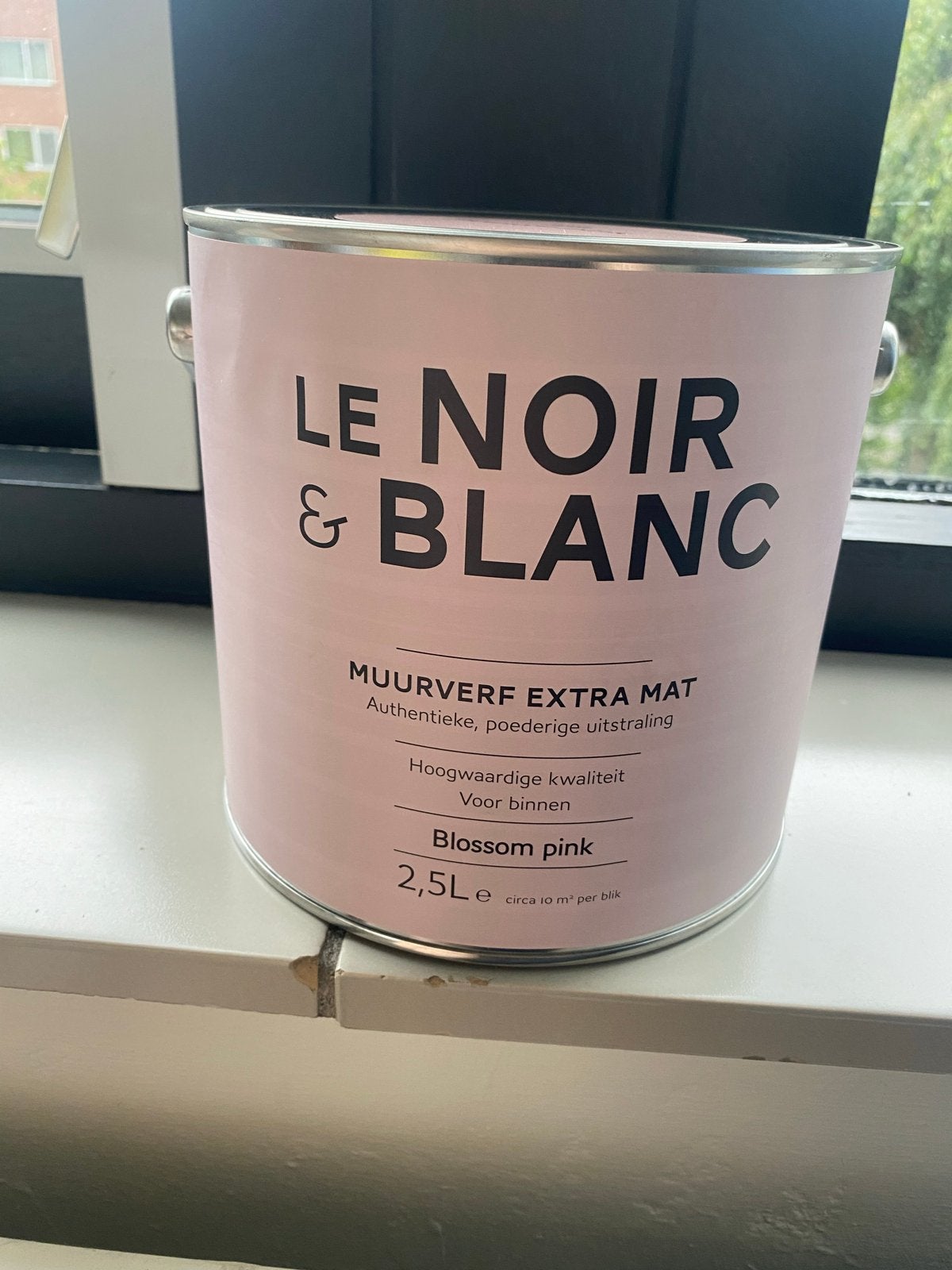Ongeopende verfpot Le Noir & Blanc Blossom Pink verf 2,5L, Ophalen, Nieuw, Verf, Roze