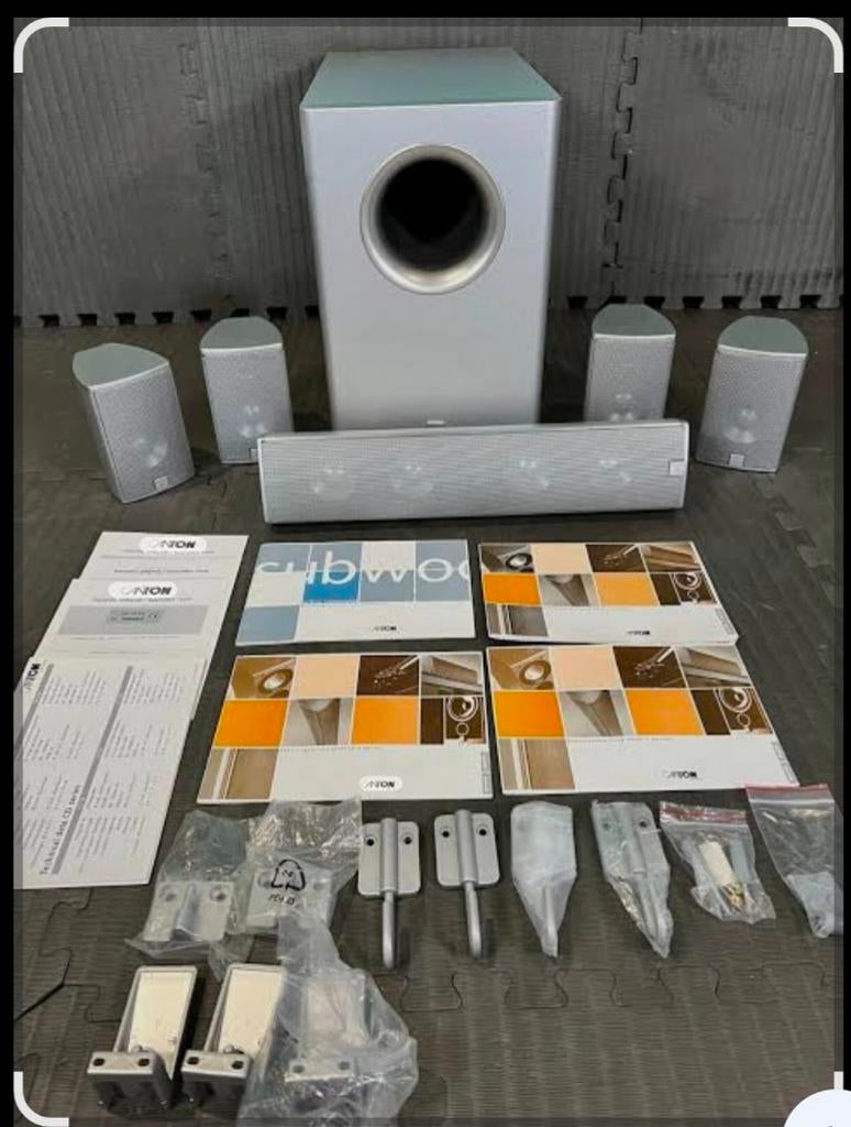 Canton Dolby Surround Home Cinema Set + Yamaha Versterker, Overige merken, Gebruikt, 70 watt of meer, Ophalen of Verzenden