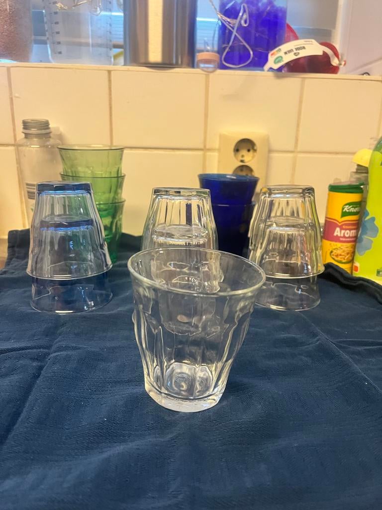 Gekleurde glazen, Glas of Glazen, Ophalen of Verzenden, Overige stijlen, Glas