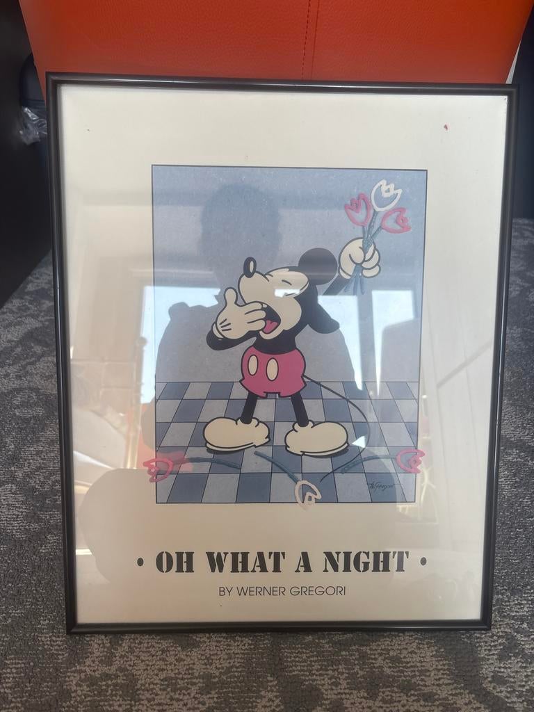 Mickey Mouse "Oh What a Night" door Werner Gregori, Antiek en Kunst, Ophalen