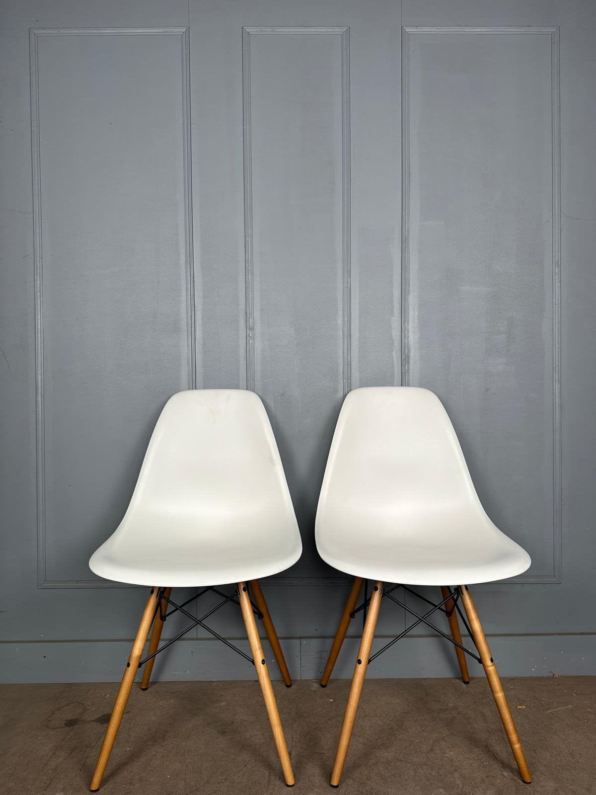 Partij originele Vitra Eames DSW DAX en DAW diverse kleuren, Vitra, Wit, Hout, Ophalen of Verzenden