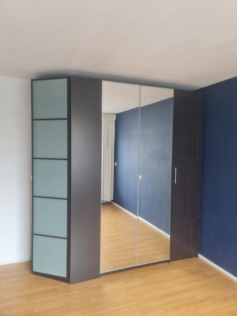 ikea pax kledingkasten: 100+50+hoekkast. Leveren en monteren, Hoekkast, 200 cm of meer, Met klep(pen), Ophalen of Verzenden