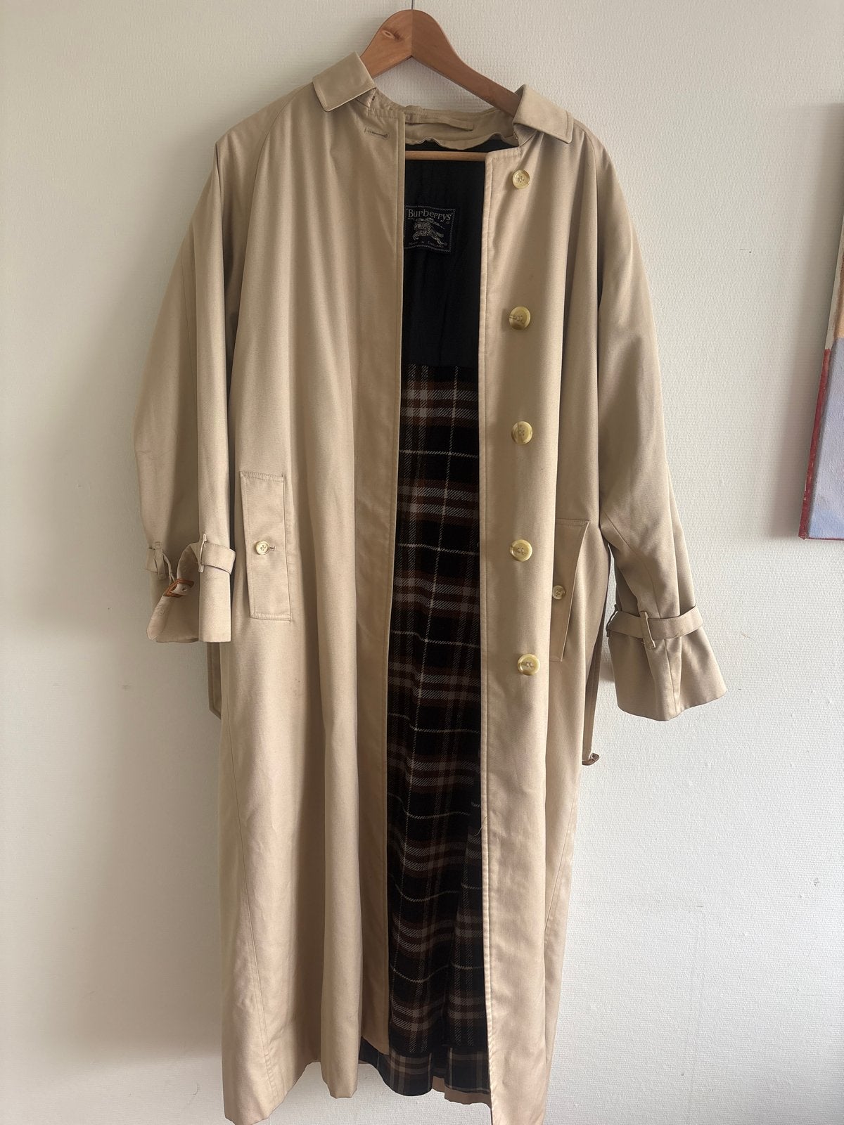 Burberry Trenchcoat Crème/Beige met uitneembare voering Maat, Kleding | Dames, Ophalen of Verzenden, Zo goed als nieuw, Maat 42/44 (L)