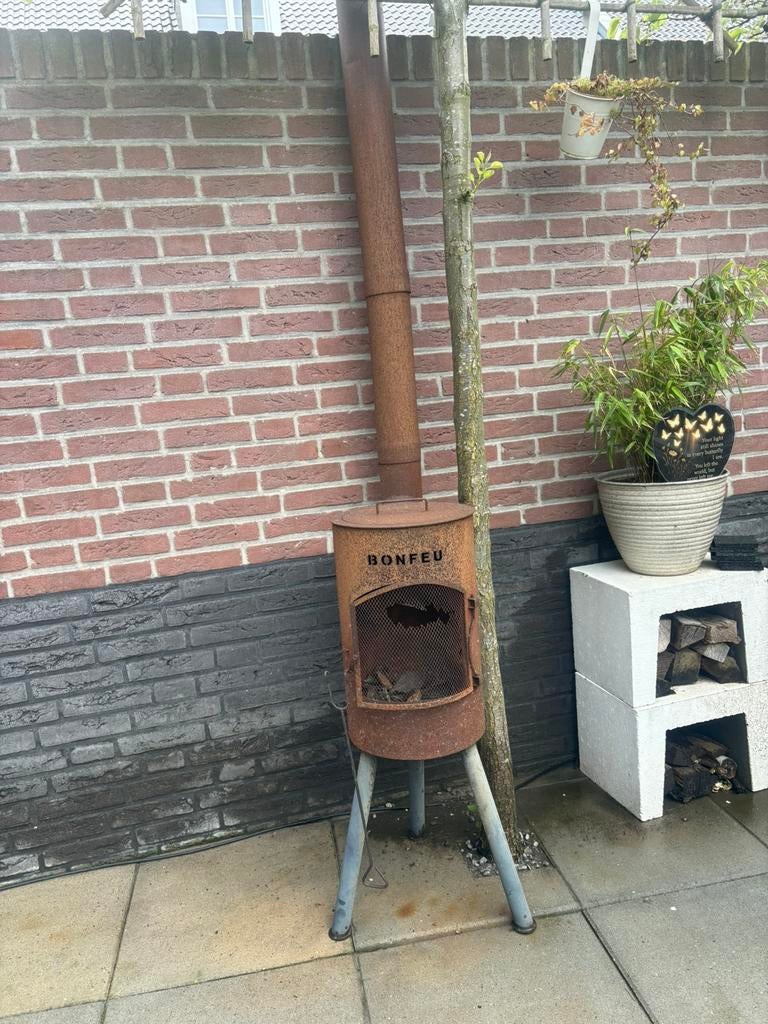 Houtkachel, Tuin en Terras, Tuinhaarden, Ophalen, Gebruikt