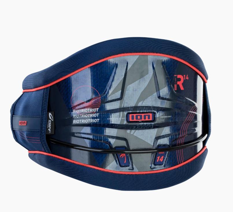 ION Harnas - Hardshell - Riot Curve 14 - Maat L + Haak, Watersport en Boten, Kitesurfen, Trapeze, Geen board, Nieuw, 11 m²