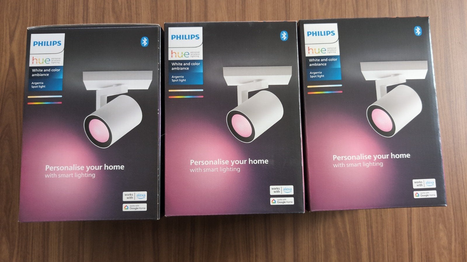 3x Philips Hue White & Color Ambiance Argenta Spotlights, Ophalen, Wit, Nieuw, Philips Hue